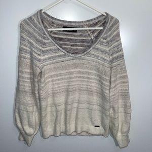 Abercrombie & Fitch Fuzzy Balloon Sleeve‎ Scoop Neck Sweater Size S